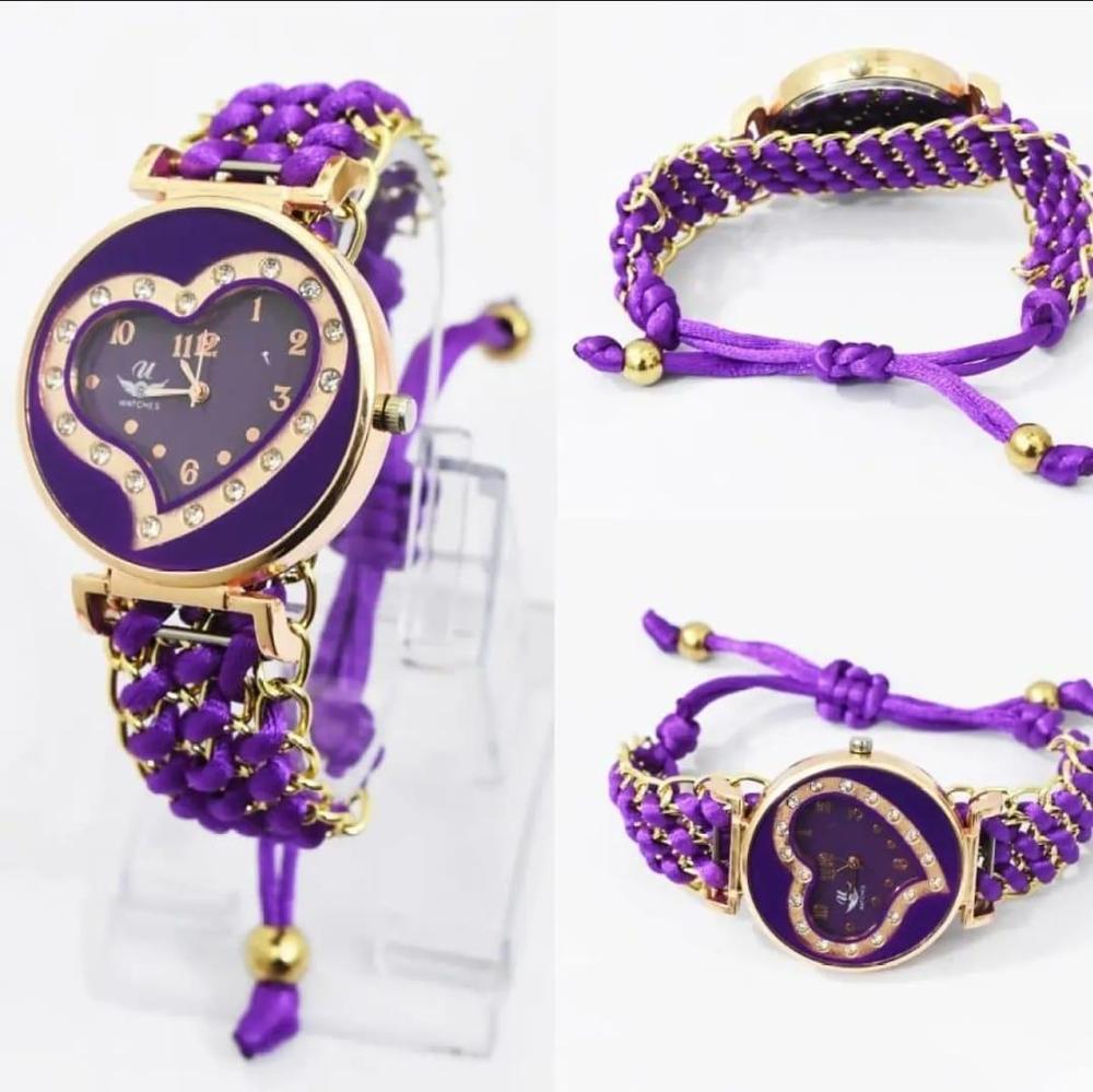 Bracelet Heart Shape Watch For Girls & Woman