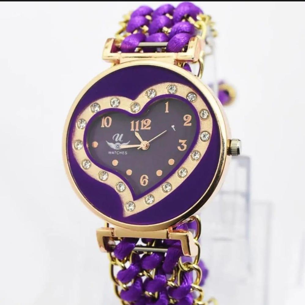 Bracelet Heart Shape Watch For Girls & Woman