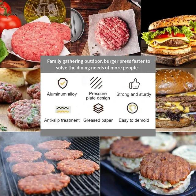Non-stick Burger Patty Maker Molder